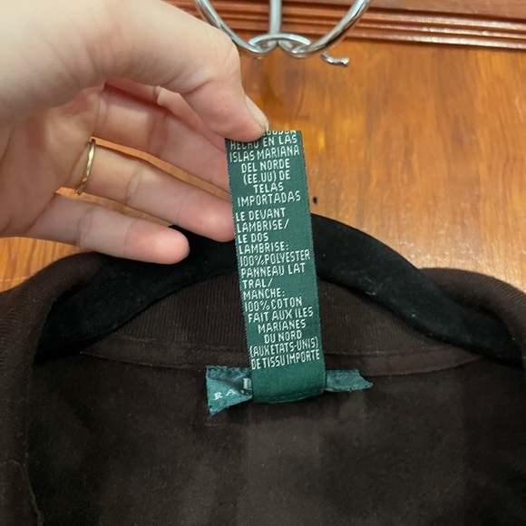 Ralph Lauren Brown Women’s Jacket Size M Form fitting - Picture 3 of 9